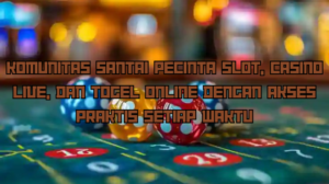 Komunitas Santai Pecinta Slot, Casino Live, dan Togel Online dengan Akses Praktis Setiap Waktu